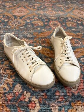 Axel Arigato Clean 90 White Leather Low-Top Sneakers